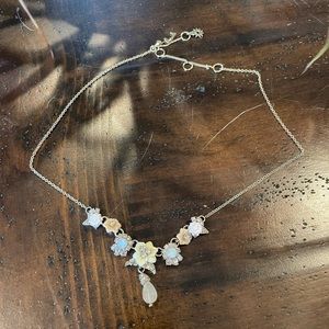 Marchesa Notte Embellished Floral Necklace